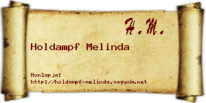 Holdampf Melinda névjegykártya
